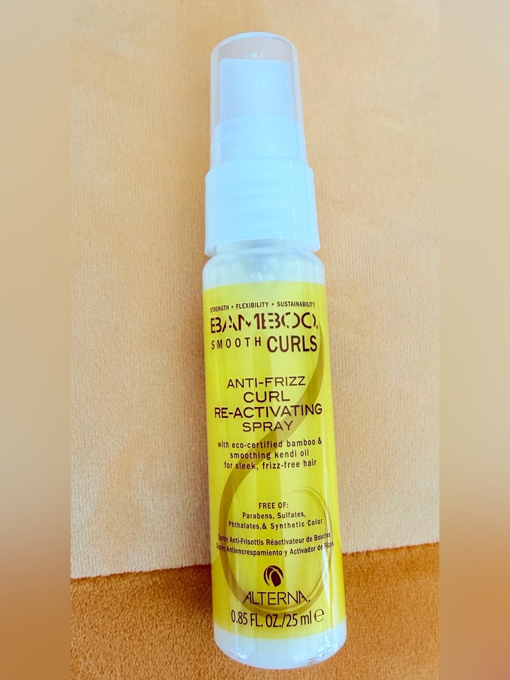 Alterna Bamboo Smooth Curls Anti-Frizz Curl Re-Activating Spray .85 oz